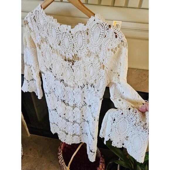 Anthropologie Yoana Baraschi Crochet Lace Dress Size S - Picture 13 of 14
